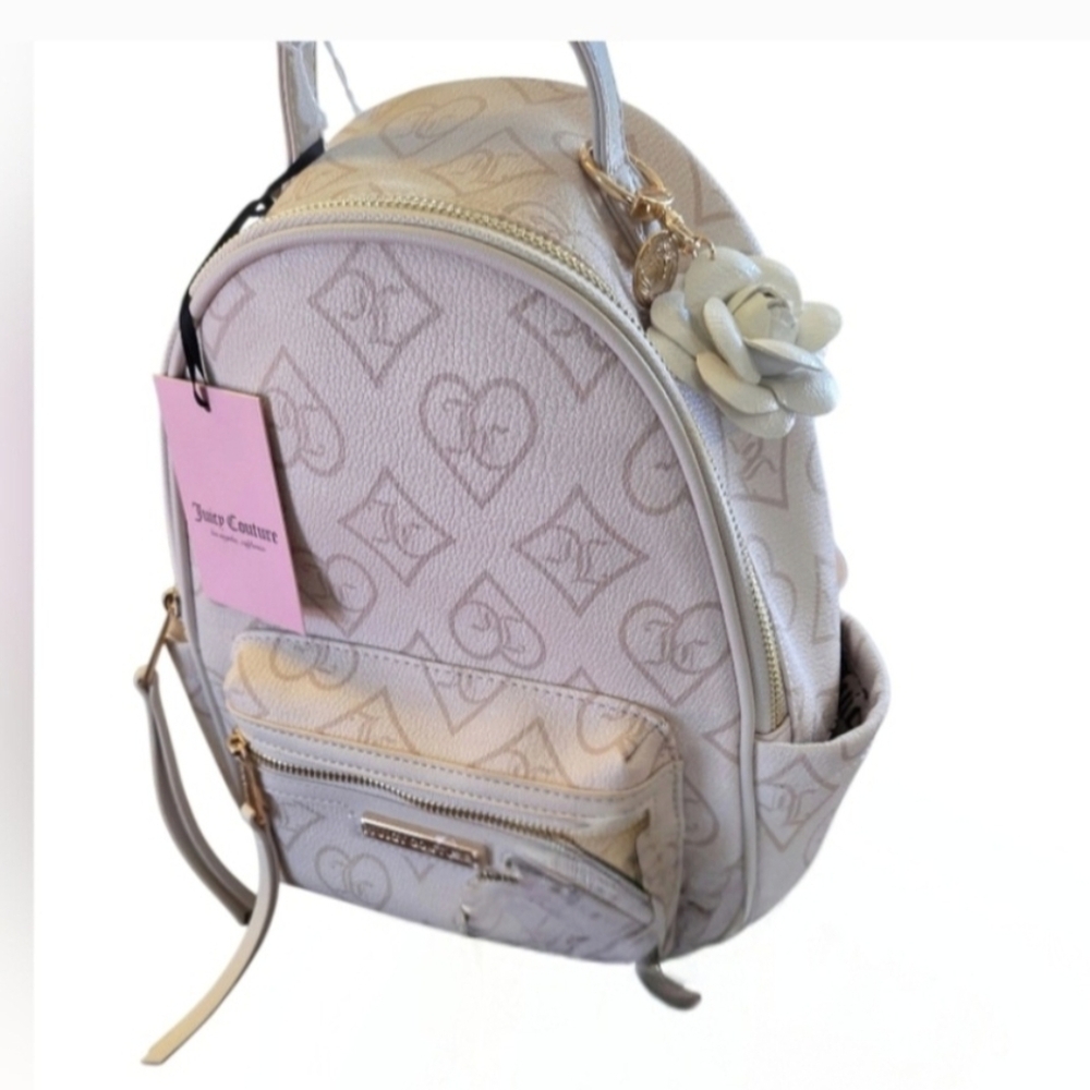 Juicy Couture Cream and Gold Backpack